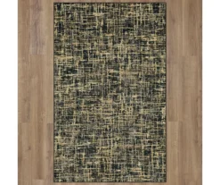Gunnison Black & Beige Crosshatch Area Rug, (6' X 9') -Carpet Promotion 810600388 A0 2