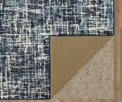 Gunnison Navy & White Crosshatch Area Rug, (2' X 8') -Carpet Promotion 810600391 A8 2 1