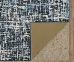 Gunnison Navy & White Crosshatch Area Rug, (5' X 8') -Carpet Promotion 810600392 A8 2