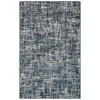 Gunnison Navy & White Crosshatch Area Rug, (6' X 9')