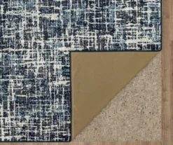 Gunnison Navy & White Crosshatch Area Rug, (7.5' X 10') -Carpet Promotion 810600394 A8 2