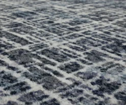 Gunnison Navy & White Crosshatch Area Rug, (7.5' X 10') -Carpet Promotion 810600394 A8 3