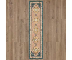 Coeus Green & Beige Ornamental Area Rug, (2' X 8') -Carpet Promotion 810600401 A0 2 1