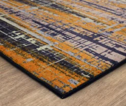 Mohawk Kaven Orange & Navy Multi-Color Crosshatch Area Rug -Carpet Promotion 810600405 A8 1