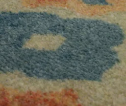 Zarel Rust & Blue Arabesque Area Rug, (4' X 6') -Carpet Promotion 810600422 A8 3