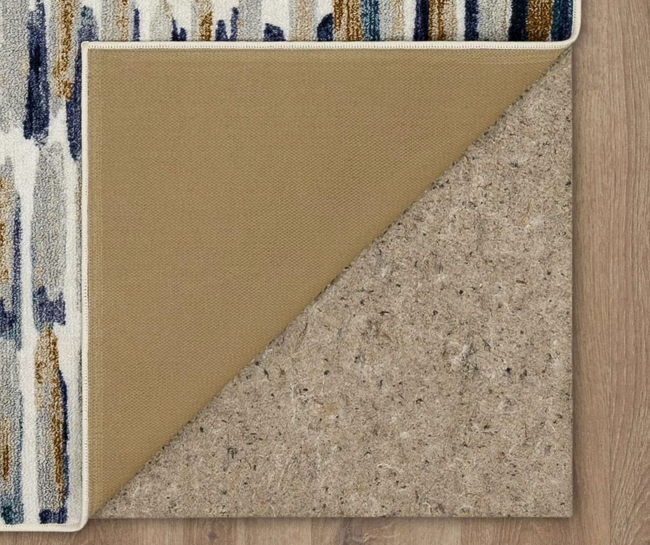 Quicksilver Blue, Brown & White Abstract Area Rug, (5' X 8') 3 Quicksilver Blue, Brown & White Abstract Area Rug, (5' X 8') - Image 3