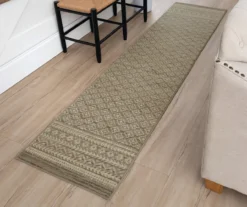 Harley Hill Gray & Beige Geometric Area Rug, (2' X 8') -Carpet Promotion 810600451 A0 3 1