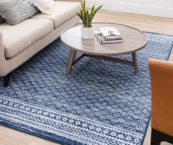 Harley Hill Navy & White Geometric Area Rug, (5' X 8') -Carpet Promotion 810600457 A0 4