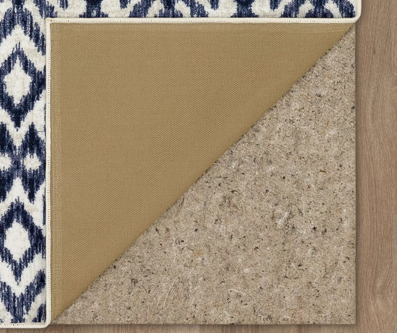 Oreille Navy & White Ikat Area Rug, (2' X 8') 4 Oreille Navy & White Ikat Area Rug, (2' X 8') - Image 4