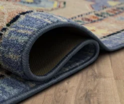 Coeus Blue & Peach Ornamental Area Rug, (2' X 8') -Carpet Promotion 810600468 A8 5 1