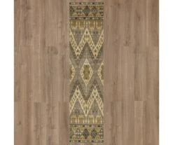 Sage Hollow Gray & Brown Geometric Area Rug, (2' X 8') 10 Sage Hollow Gray & Brown Geometric Area Rug, (2' X 8') -Carpet Promotion 810600473 A0 2 1