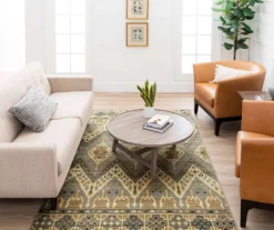 Sage Hollow Gray & Brown Geometric Area Rug, (5' X 8') -Carpet Promotion 810600474 A0 3