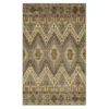 Sage Hollow Gray & Brown Geometric Area Rug, (7.5' X 10')