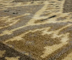 Sage Hollow Gray & Brown Geometric Area Rug, (7.5' X 10') -Carpet Promotion 810600476 A8 3