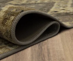 Sage Hollow Gray & Brown Geometric Area Rug, (7.5' X 10') -Carpet Promotion 810600476 A8 5