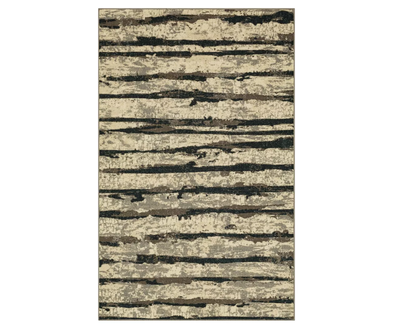 Spectrum Gray & Beige Abstract Stripe Area Rug, (5' X 8') 1 Spectrum Gray & Beige Abstract Stripe Area Rug, (5' X 8')