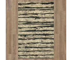 Spectrum Gray & Beige Abstract Stripe Area Rug, (5' X 8') 11 Spectrum Gray & Beige Abstract Stripe Area Rug, (5' X 8') -Carpet Promotion 810600479 A0 2