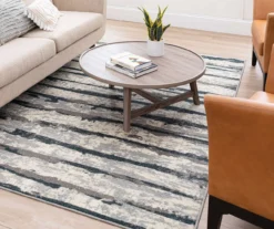 Spectrum Gray & Beige Abstract Stripe Area Rug, (5' X 8') 15 Spectrum Gray & Beige Abstract Stripe Area Rug, (5' X 8') -Carpet Promotion 810600479 A0 4