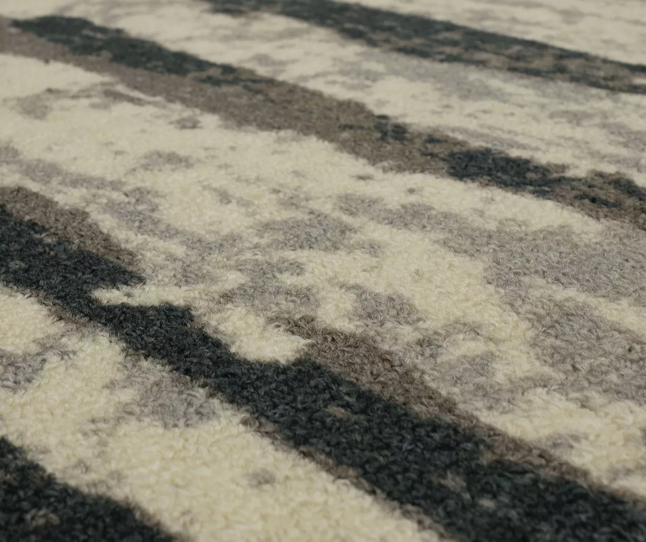 Spectrum Gray & Beige Abstract Stripe Area Rug, (5' X 8') 6 Spectrum Gray & Beige Abstract Stripe Area Rug, (5' X 8') - Image 6