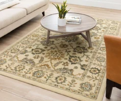 Banton Cream & Neutral Ornamental Floral Area Rug, (5' X 8') -Carpet Promotion 810600484 A0 4