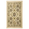 Banton Cream & Neutral Ornamental Floral Area Rug, (6' X 9')