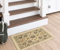 Banton Cream & Neutral Ornamental Floral Area Rug, (7.5' X 10') -Carpet Promotion 810600486 A0 3