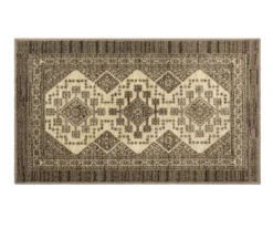 Cirius Gray & Beige Geometric Area Rug, (6' X 9')