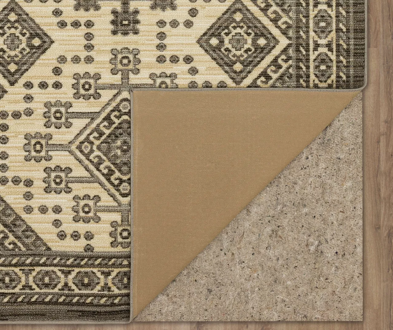 Cirius Gray & Beige Geometric Area Rug, (7.5' X 10') 3 Cirius Gray & Beige Geometric Area Rug, (7.5' X 10') - Image 3