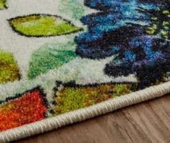 White, Yellow & Red Blossoms Area Rug, (2' X 8') -Carpet Promotion 810600508 A8 4