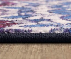 Florence Purple, Blue & White Medallion Area Rug, (8' X 10') -Carpet Promotion 810600513 A8 4