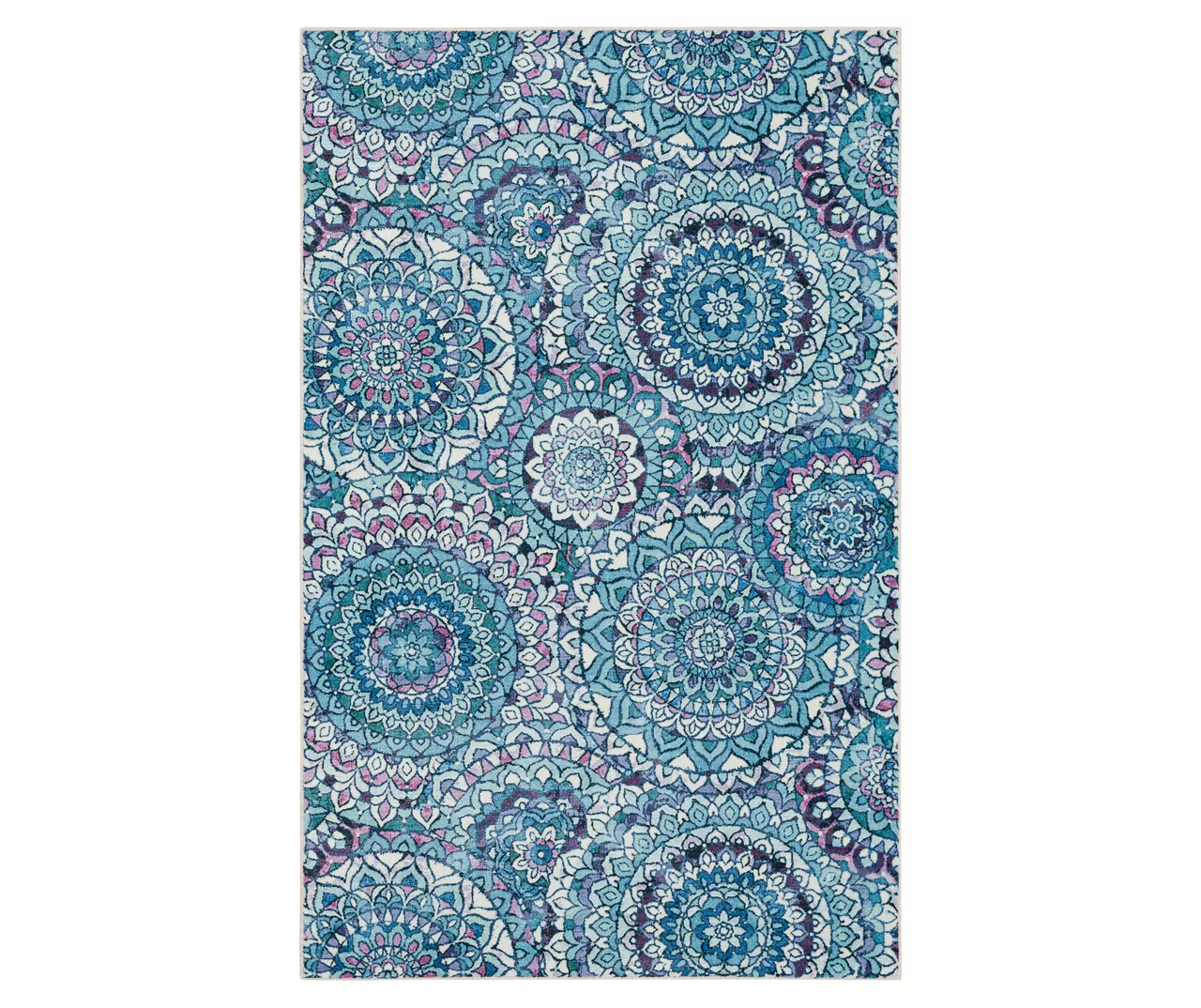 Mohawk Home Florence Medallion Seafoam Area Rug 1 Mohawk Home Florence Medallion Seafoam Area Rug