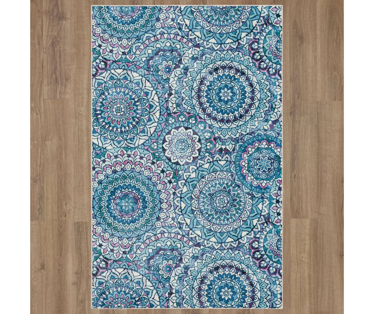 Mohawk Home Florence Medallion Seafoam Area Rug 4 Mohawk Home Florence Medallion Seafoam Area Rug - Image 4