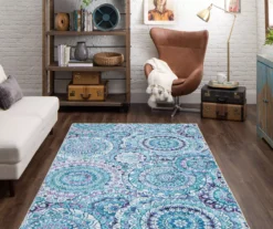 Mohawk Home Florence Medallion Seafoam Area Rug 22 Mohawk Home Florence Medallion Seafoam Area Rug -Carpet Promotion 810600514 A0 3