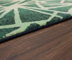 Four Corners Forest Green Abstract Area Rug, (5' X 8') -Carpet Promotion 810600516 A8 4 1