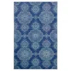 Isabella Blue & White Mandala Area Rug, (5' X 8')