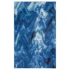 Mohawk Home Wavelength White & Water Blue Swirl Area Rug