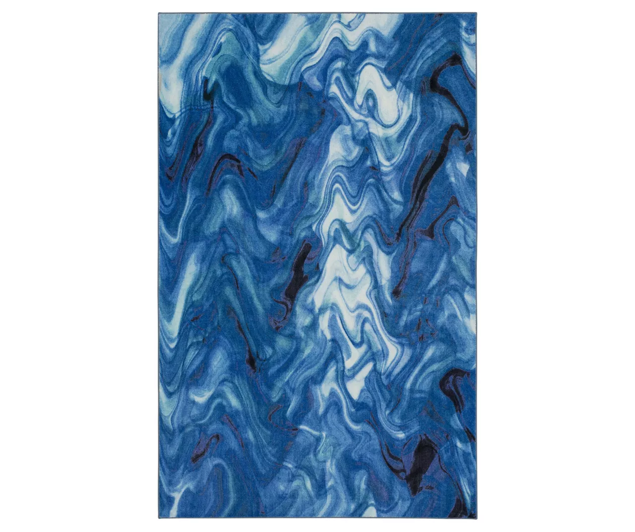 Mohawk Home Wavelength White & Water Blue Swirl Area Rug 1 Mohawk Home Wavelength White & Water Blue Swirl Area Rug