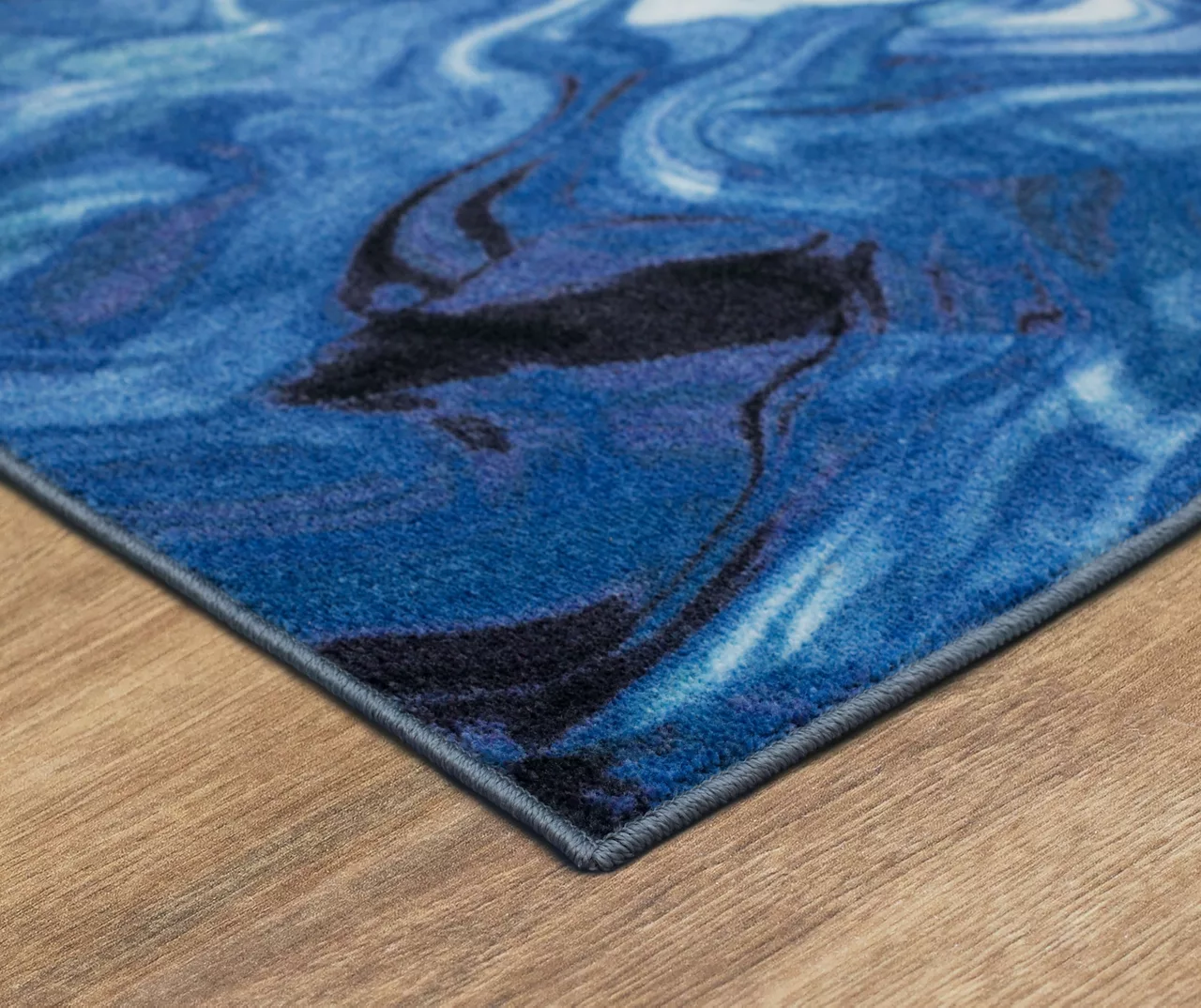 Mohawk Home Wavelength White & Water Blue Swirl Area Rug 15 Mohawk Home Wavelength White & Water Blue Swirl Area Rug - Image 15