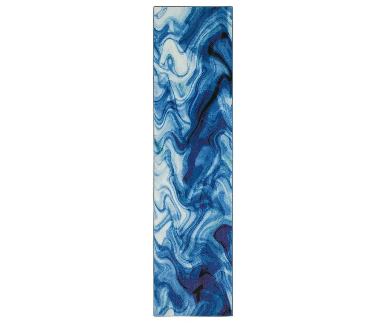 Mohawk Home Wavelength White & Water Blue Swirl Area Rug 4 Mohawk Home Wavelength White & Water Blue Swirl Area Rug - Image 4
