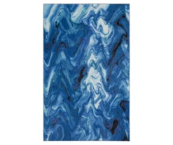 Mohawk Home Wavelength White & Water Blue Swirl Area Rug 25 Mohawk Home Wavelength White & Water Blue Swirl Area Rug -Carpet Promotion 810600546 A0 1