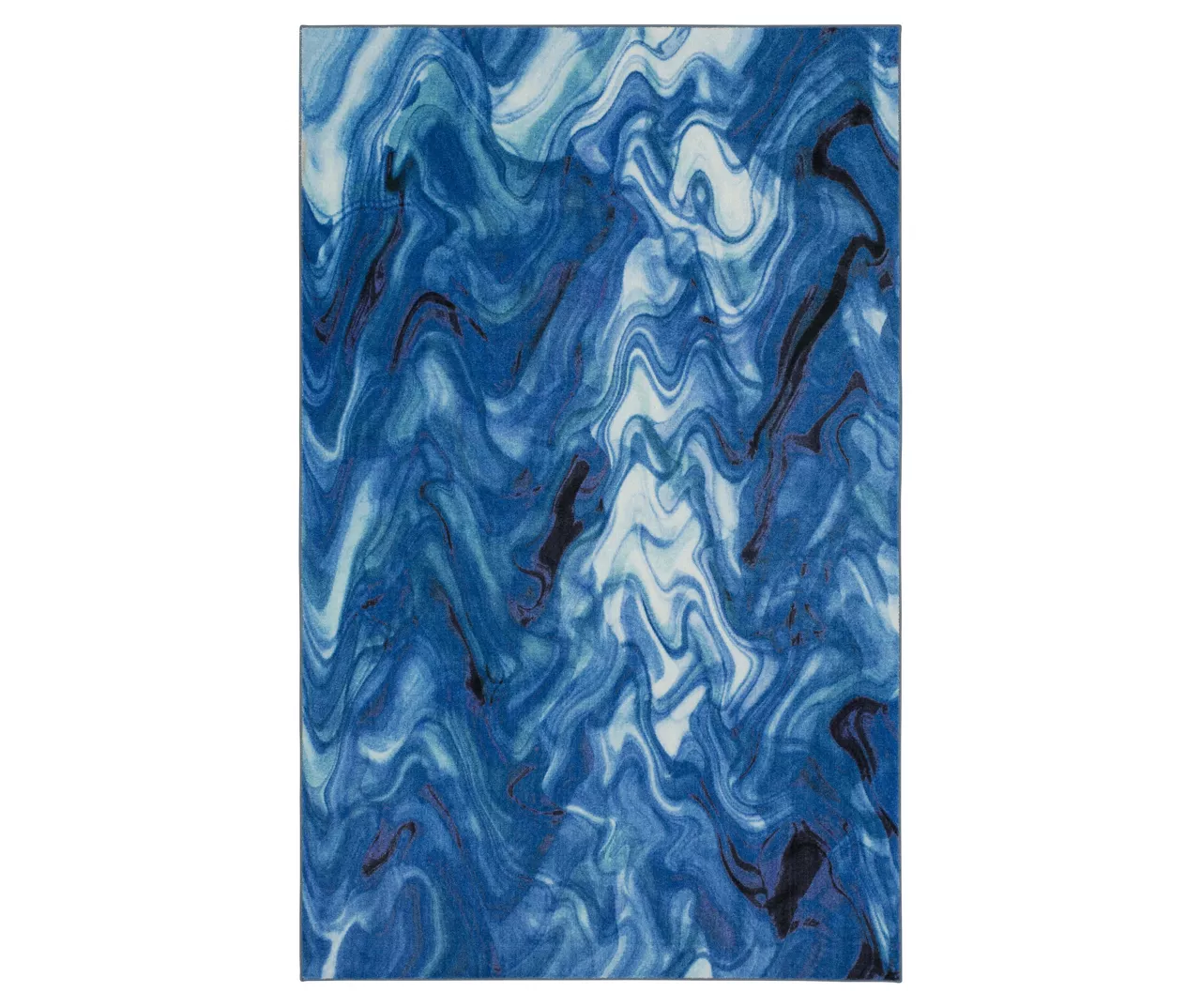 Mohawk Home Wavelength White & Water Blue Swirl Area Rug 12 Mohawk Home Wavelength White & Water Blue Swirl Area Rug - Image 12