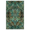 Lova Blue & Brown Floral Paisley Area Rug, (5' X 8')