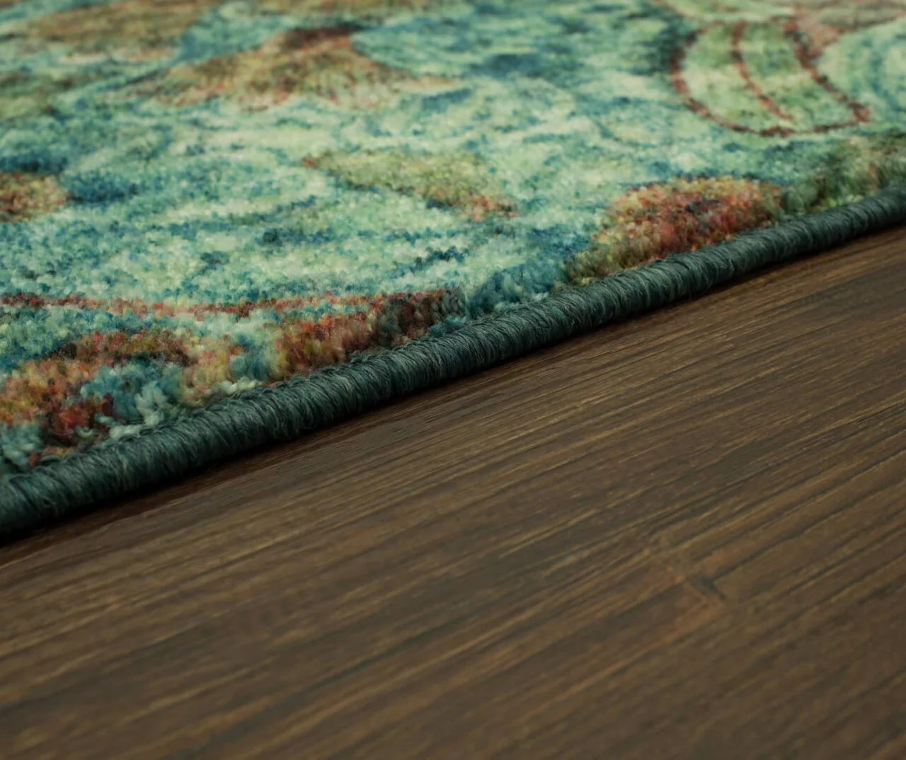 Lova Blue & Brown Floral Paisley Area Rug, (5' X 8') 4 Lova Blue & Brown Floral Paisley Area Rug, (5' X 8') - Image 4