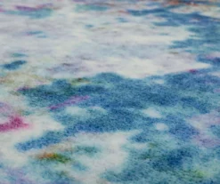 Art Explosion Blue & White Abstract Area Rug, (4' X 6') -Carpet Promotion 810600564 A8 3