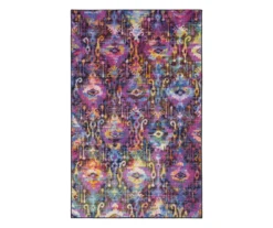 Arimo Purple & Blue Ornamental Lattice Area Rug, (8' X 10')