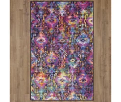 Arimo Purple & Blue Ornamental Lattice Area Rug, (8' X 10') -Carpet Promotion 810600568 A0 2