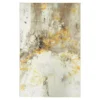 Gold Vein Gray & Yellow Abstract Area Rug, (4' X 6')