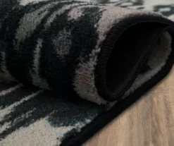 Hip Ikat Charcoal & Gray Area Rug, (4' X 6') -Carpet Promotion 810600595 A8 5