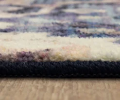 Mansfield Blue & Tan Ornamental Floral Area Rug, (5' X 8') -Carpet Promotion 810600598 A8 4