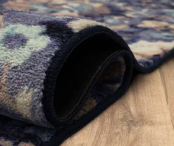 Mansfield Blue & Tan Ornamental Floral Area Rug, (5' X 8') -Carpet Promotion 810600598 A8 5